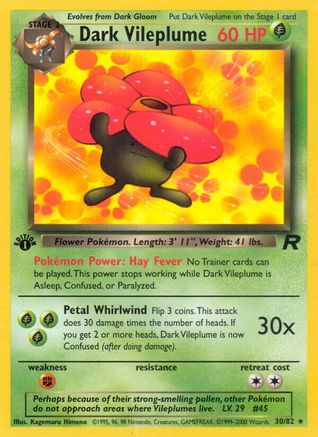 Dark Vileplume (30) (TR-030) (Unlimited)