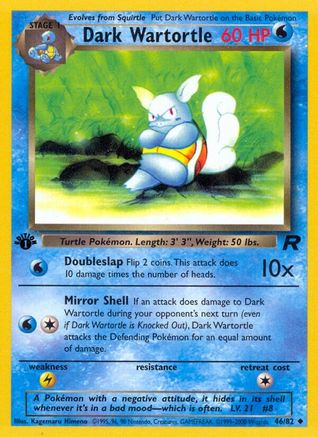 Dark Wartortle (TR-046) (1st Edition)