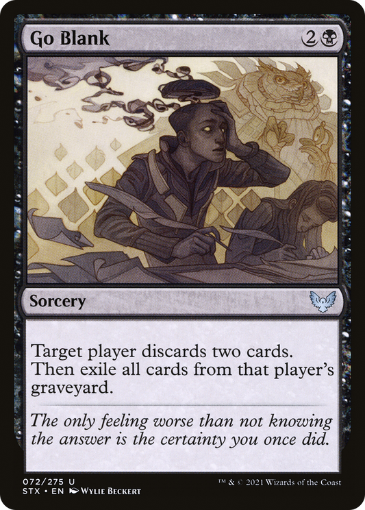 Go Blank (STX-072) (Foil)