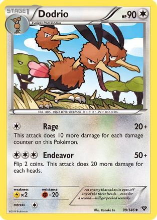Dodrio (XY-) (Reverse Holofoil)