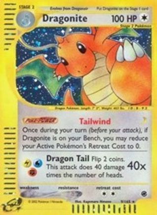 Dragonite (9) (EX-009) (Reverse Holofoil)