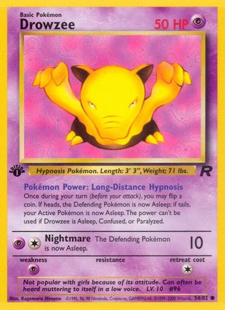 Drowzee (TR-054) (1st Edition)