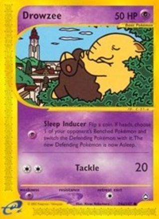 Drowzee (74b) (AQ-074b) (Reverse Holofoil)