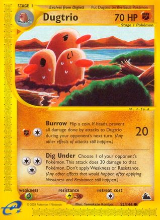 Dugtrio (SK-052) (Reverse Holofoil)