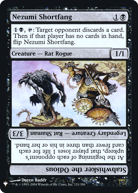 Nezumi Shortfang // Stabwhisker the Odious (LIST-CHK-131) (Foil)