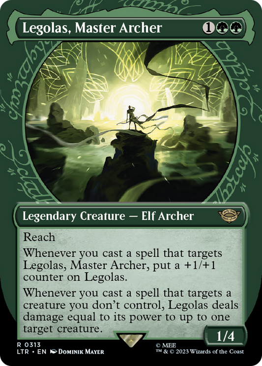 Legolas, Master Archer (LTR-313) (Showcase) (Borderless) (Foil)