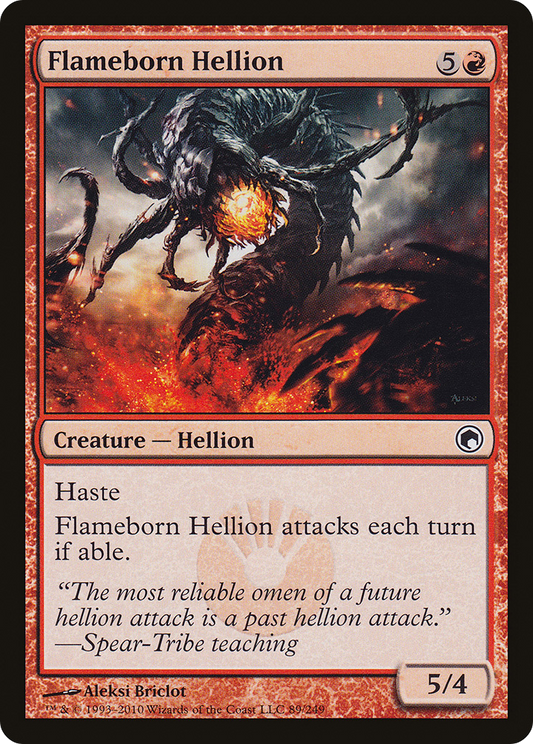 Flameborn Hellion (SOM-089) (Foil)