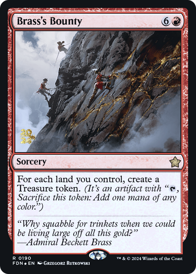 Brass's Bounty (PRE-190S) (Foil)