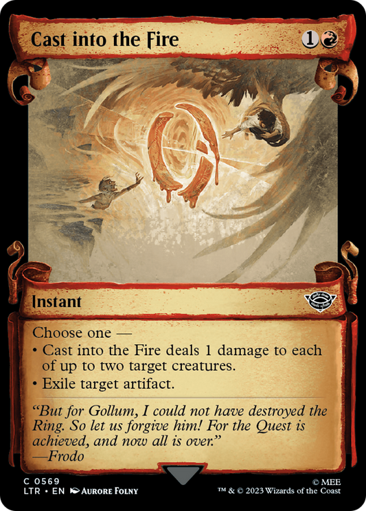 Cast into the Fire (LTR-569) (Showcase) (Scroll)