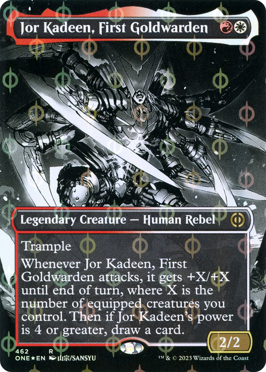 Jor Kadeen, First Goldwarden (ONE-462) (Showcase) (Borderless) (Compleat Foil)