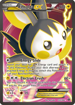 Emolga EX (143 Full Art) (XY-) (Holofoil)