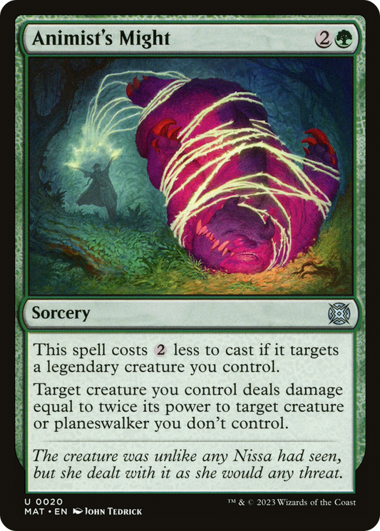 Animist's Might (MAT-020) (Foil)