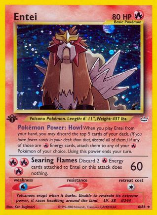 Entei (6) (N3-006) (Unlimited Holofoil)