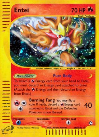 Entei (H8) (AQ-H8) (Holofoil)