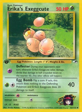 Erika's Exeggcute (43) (G1-043) (1st Edition)