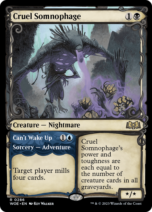 Cruel Somnophage // Can't Wake Up (WOE-286) (Showcase) (Foil)