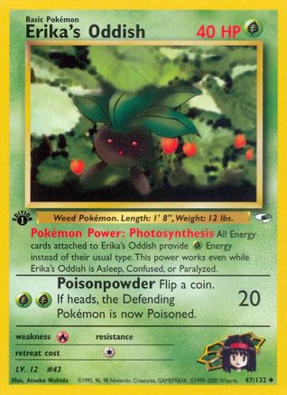 Erika's Oddish (47) (G1-047) (1st Edition)