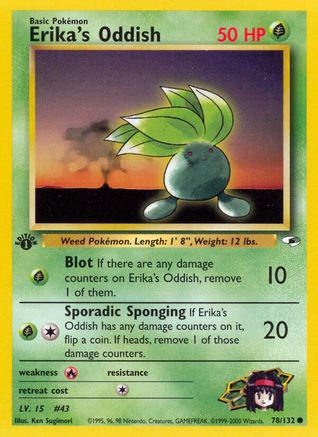 Erika's Oddish (78) (G1-078) (1st Edition)