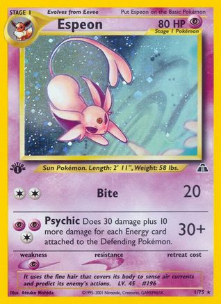 Espeon (1) (N2-001) (1st Edition Holofoil)