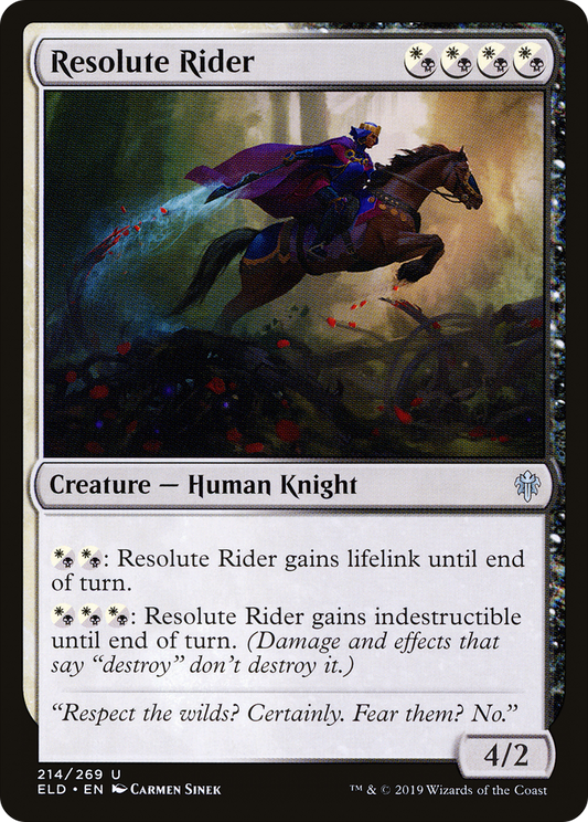 Resolute Rider (ELD-214) (Foil)
