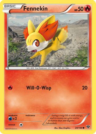 Fennekin (XY-024) (Reverse Holofoil)