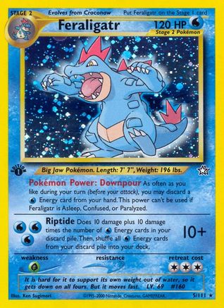 Feraligatr (5) (N1-) (1st Edition Holofoil)