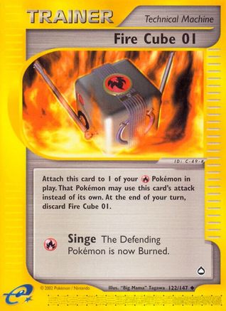 Fire Cube 01 (AQ-122) (Reverse Holofoil)