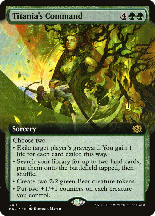 Titania's Command (BRO-349) (Extended Art) (Foil)