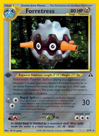 Forretress (2) (N2-002) (1st Edition Holofoil)