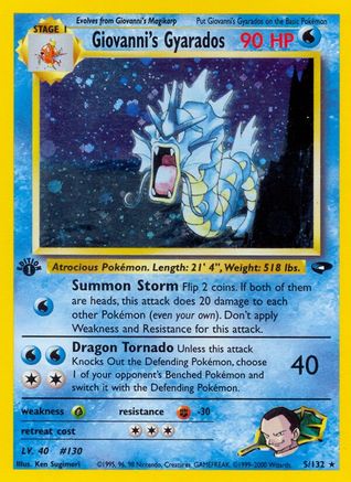 Giovanni's Gyarados (G2-005) (Unlimited Holofoil)