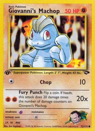 Giovanni's Machop (G2-072) (1st Edition)