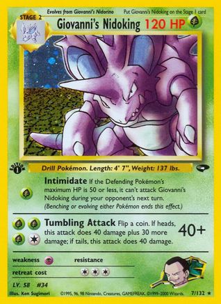 Giovanni's Nidoking (G2-007) (Unlimited Holofoil)