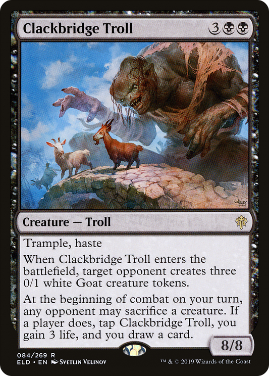 Clackbridge Troll (ELD-084) (Foil)