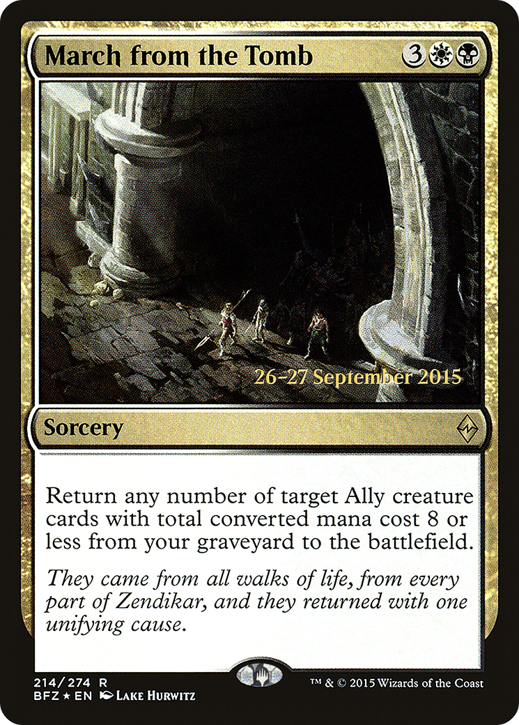 March from the Tomb (PRE-214S) (Foil)