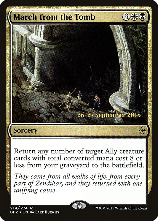 March from the Tomb (PRE-214S) (Foil)