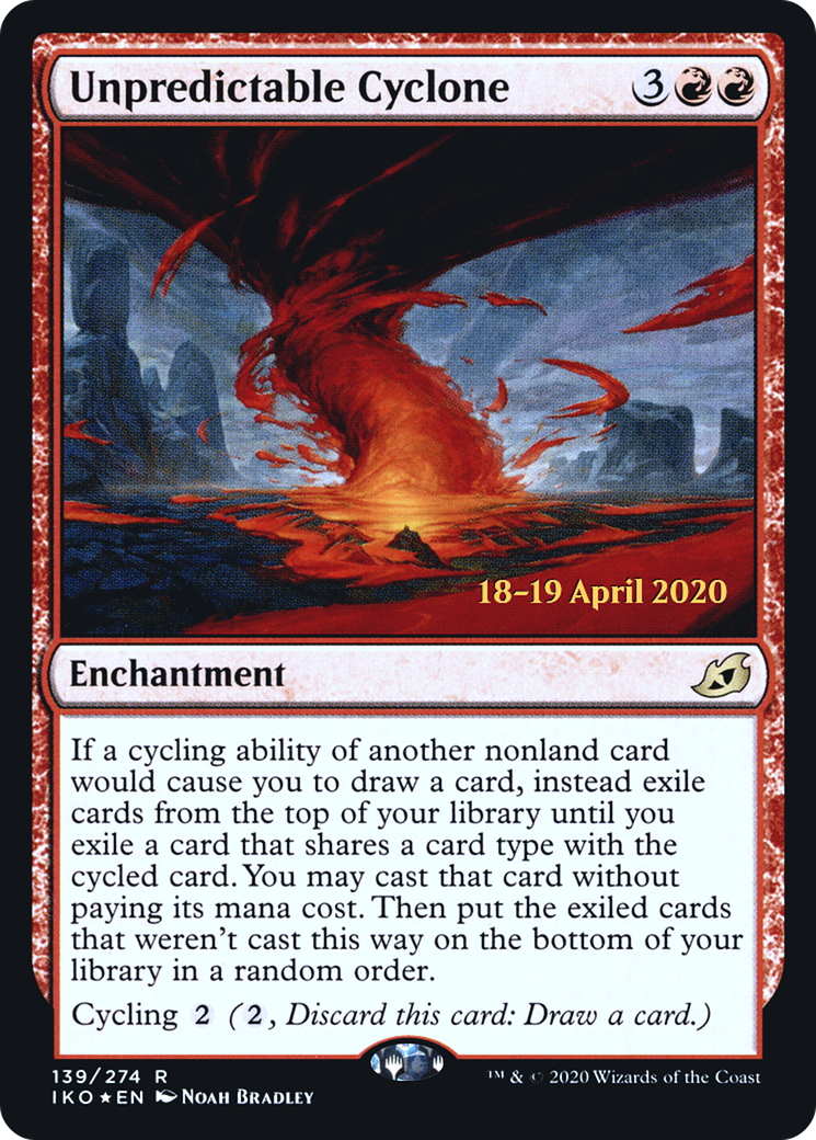 Unpredictable Cyclone (PRE-139S) (Foil)