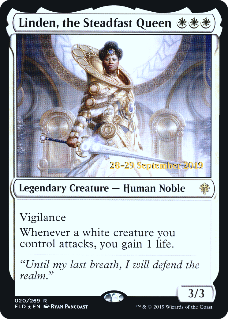 Linden, the Steadfast Queen (PRE-20S) (Foil)