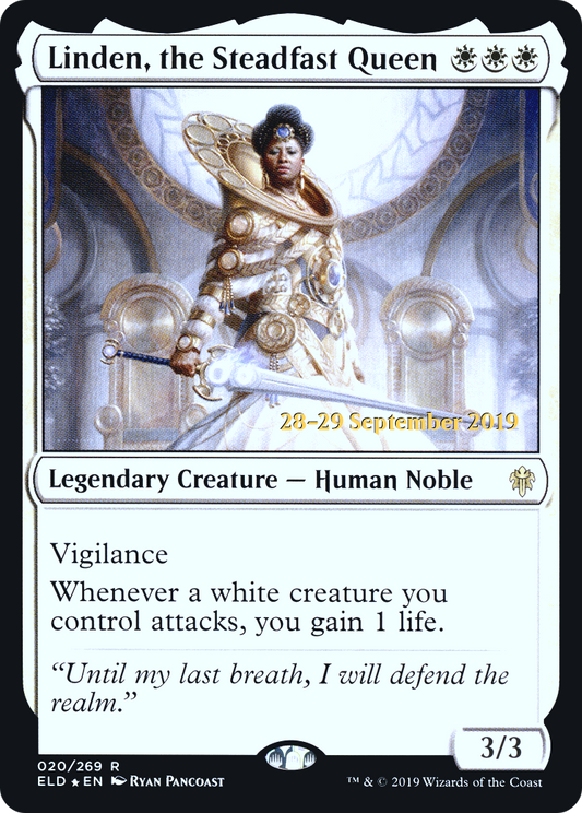 Linden, the Steadfast Queen (PRE-20S) (Foil)