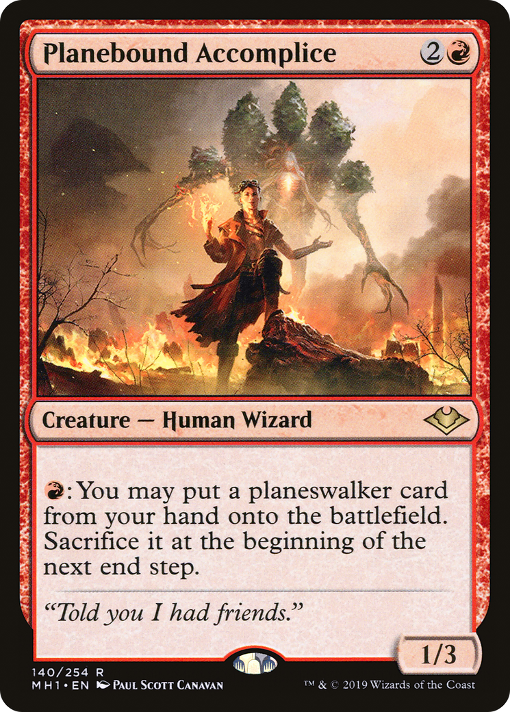 Planebound Accomplice (MH1-140) (Foil)