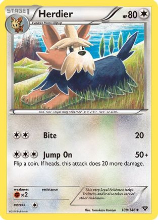 Herdier (XY-109) (Reverse Holofoil)