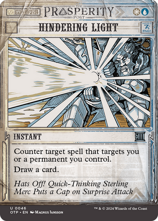 Hindering Light (OTP-046) (Showcase) (Borderless) (Foil)