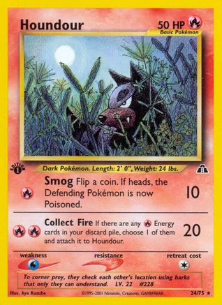 Houndour (24) (N2-024) (1st Edition)