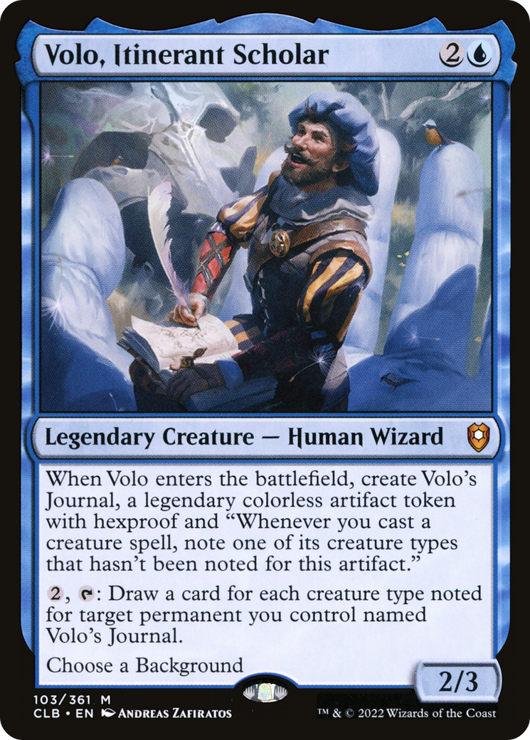 Volo, Itinerant Scholar (CLB-103) (Foil)