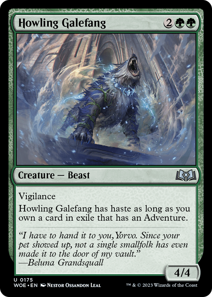 Howling Galefang (WOE-175) (Foil)