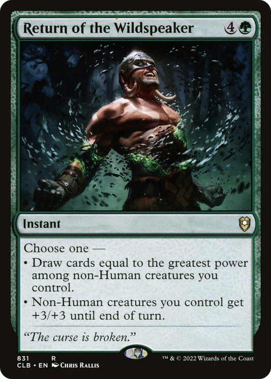 Return of the Wildspeaker (CLB-831)