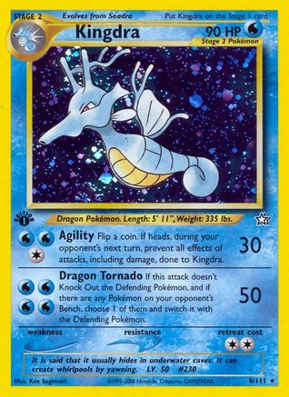 Kingdra (N1-008) (1st Edition Holofoil)