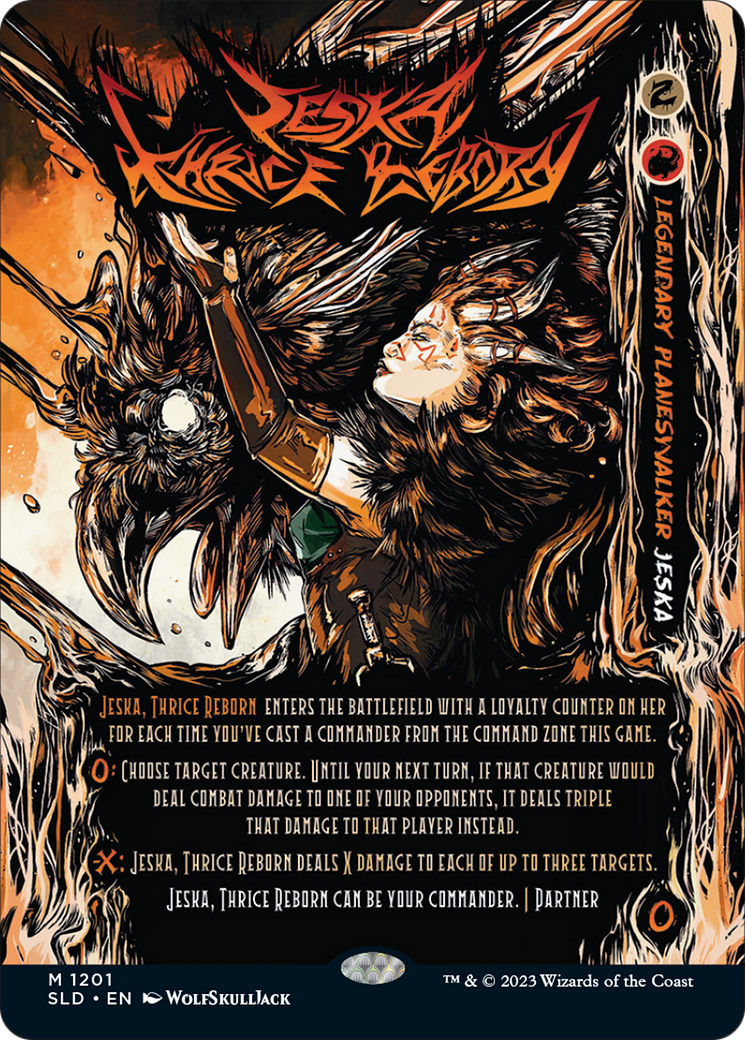 Jeska, Thrice Reborn (SLD-1201) (Full Art) (Borderless)