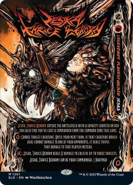 Jeska, Thrice Reborn (SLD-1201) (Full Art) (Borderless) (Foil)