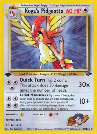 Koga's Pidgeotto (G2-027) (Unlimited)