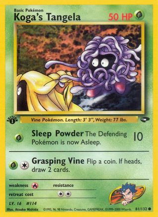 Koga's Tangela (G2-081) (1st Edition)